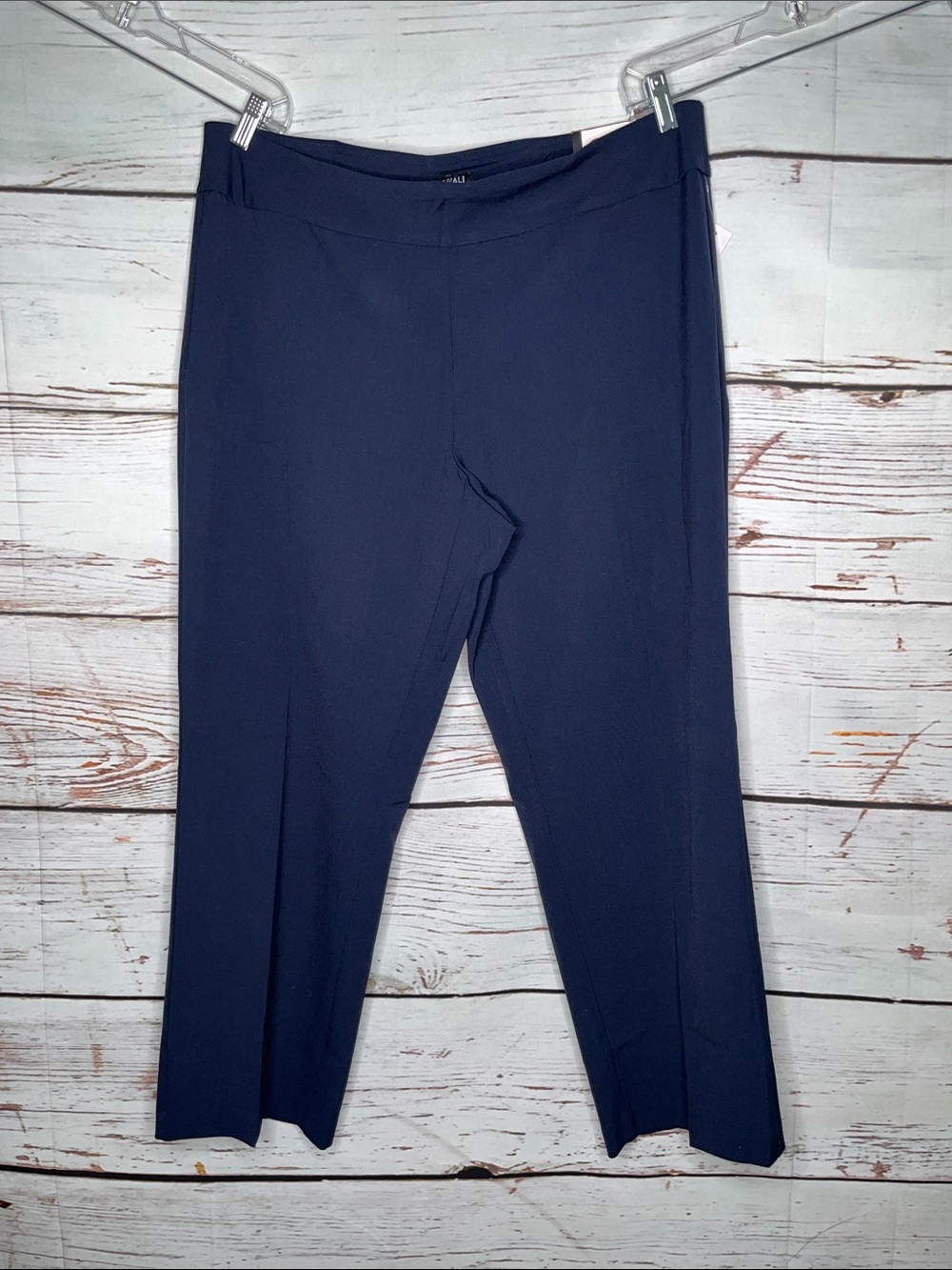 Roz & Ali Woman NWT Size 18W Short Navy Blue Secret Agent Pull On Trouser Pants